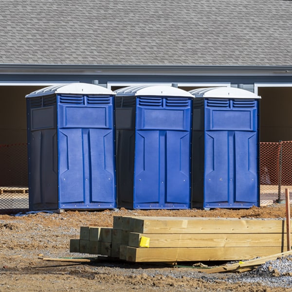 what is the expected delivery and pickup timeframe for the porta potties in Michigan City IN